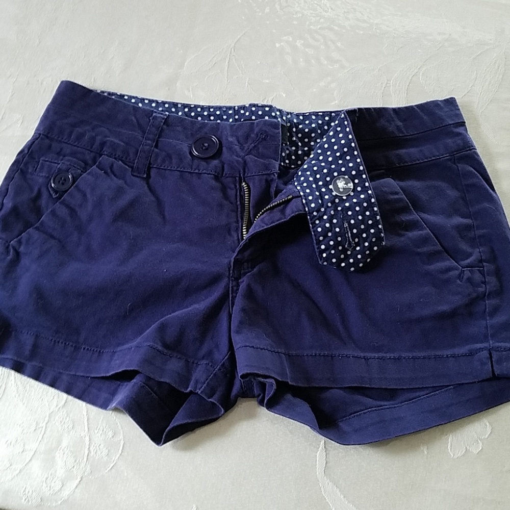 Navy blue short shorts